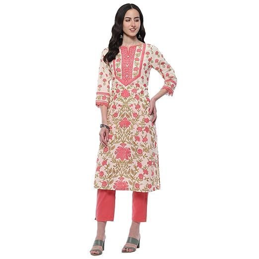 floral women cotton straight kurta floral women cotton straight kurta