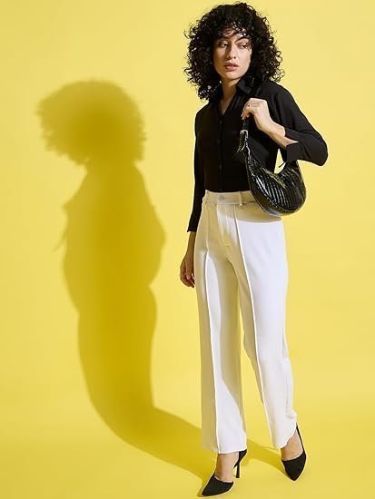 crepe regular fit solid women formal shirt | official shirt crepe regular fit solid women formal shirt | official shirt