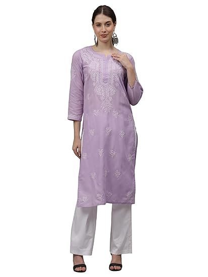 seva chikan hand embroidered lucknowi chikankari cotton kurta kurti for women scl4655 seva chikan hand embroidered lucknowi chikankari cotton kurta kurti for women scl4655