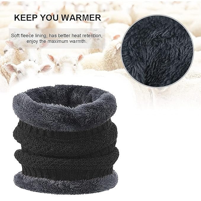 warm knit hats, skull cap with neck warmer winter wear beanie hats scarf set for women warm knit hats, skull cap with neck warmer winter wear beanie hats scarf set for women