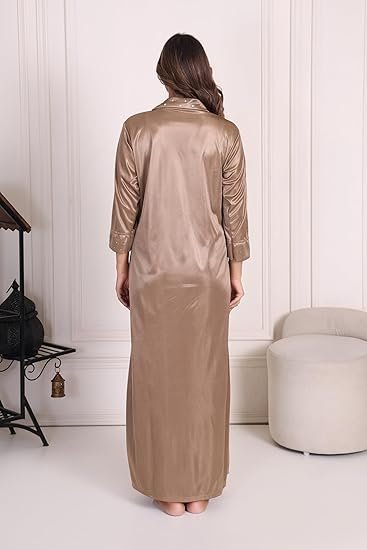 yozly women's cotton printed gown ankle length nighty free size (pack of 2) yozly women's cotton printed gown ankle length nighty free size (pack of 2)