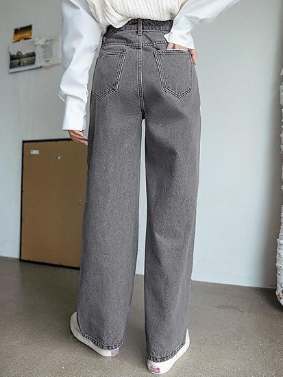 greciilooks regular fit pant baggy high waist | bell bottom jeans for women greciilooks regular fit pant baggy high waist | bell bottom jeans for women