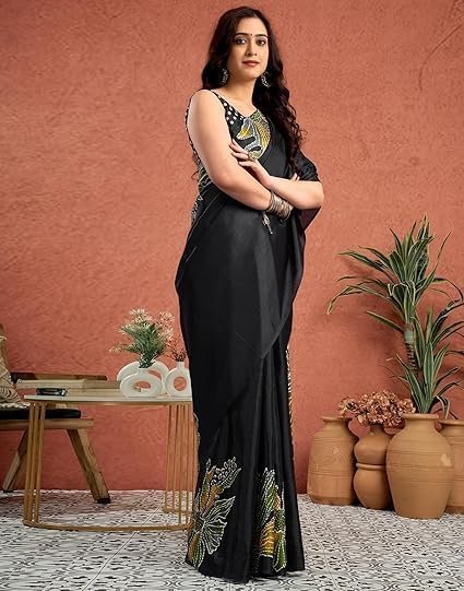 siril women's cotton printed saree with unstitched blouse piece siril women's cotton printed saree with unstitched blouse piece