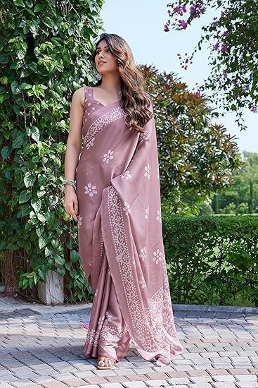 mirchi fashion women's latest chiffon batik printed saree with blouse piece mirchi fashion women's latest chiffon batik printed saree with blouse piece
